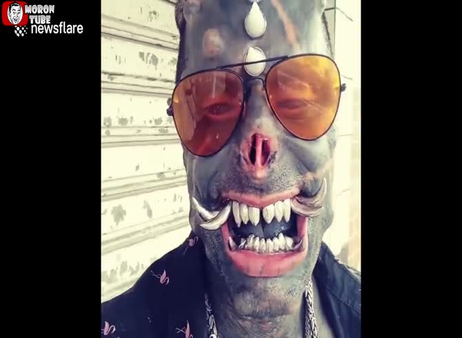 Video :To appear like a monster, he had many surgeries! (This filter isn't from Snapchat